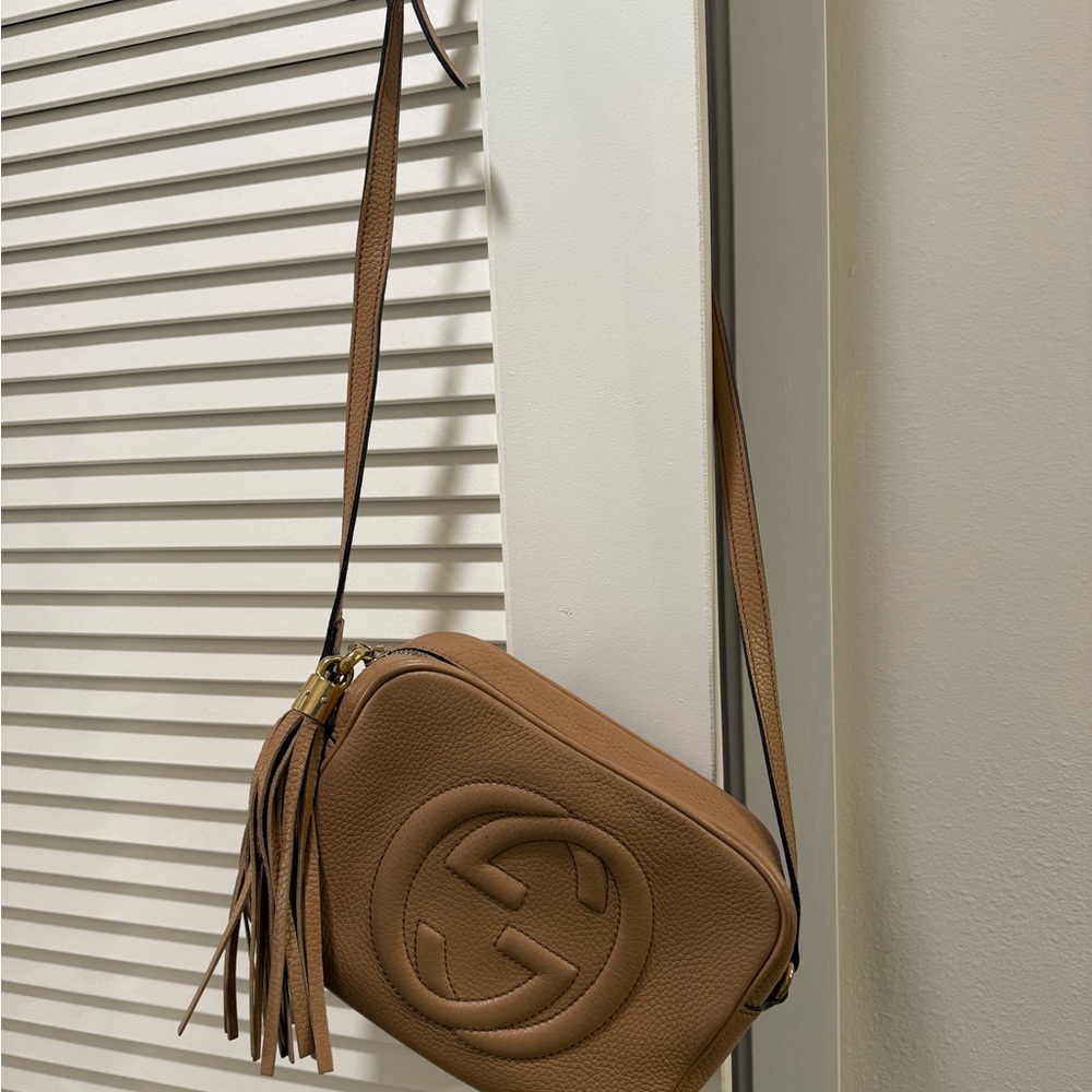 Gucci Brown Leather Crossbody Bag